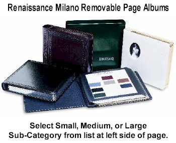 Renaissance Milano Removable Page Albums(DISCONTINUED PLEASE CALL FOR AVAILABILITY)